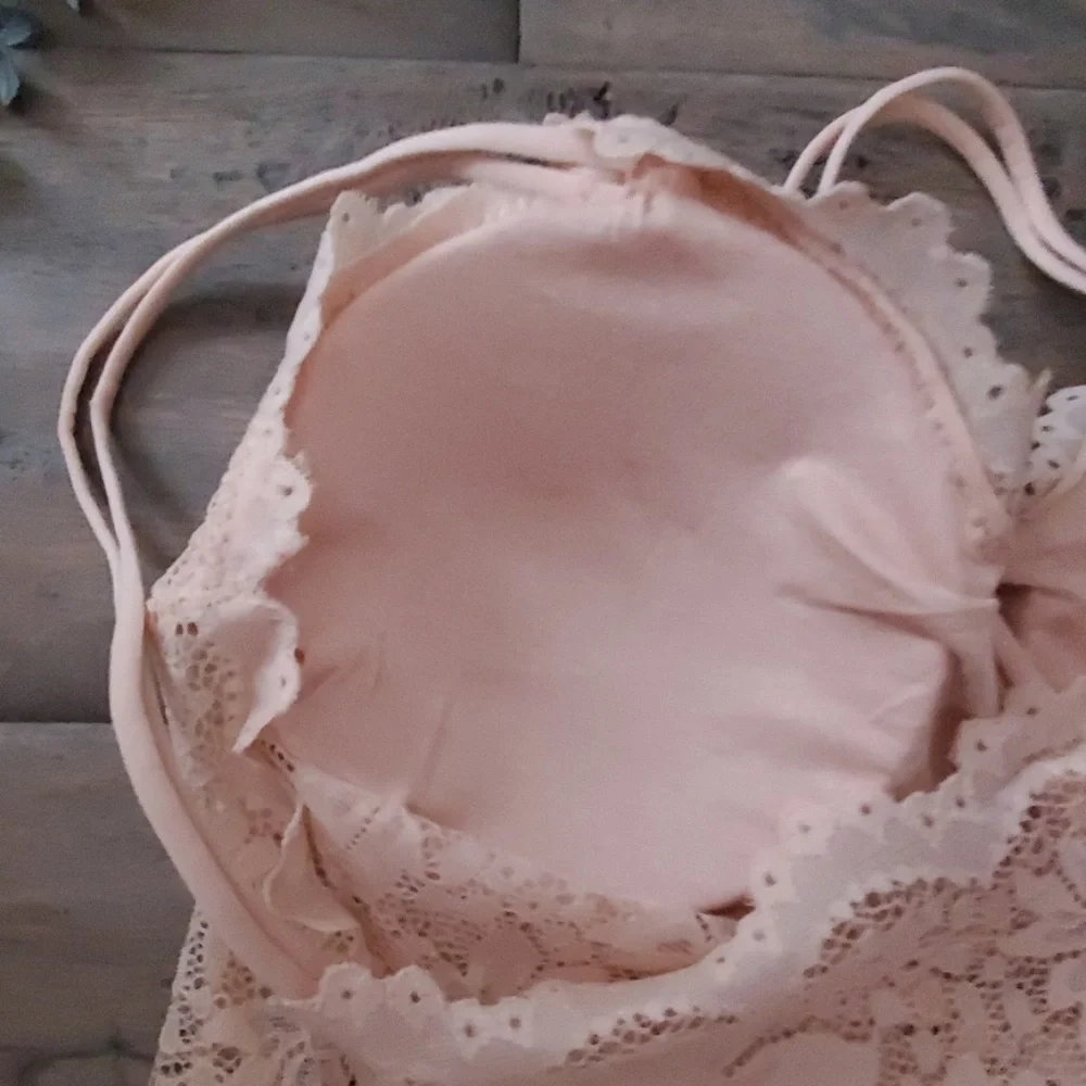 LAST 2! Stretch Lace Bra Bralette Nude - Picture 3 of 3